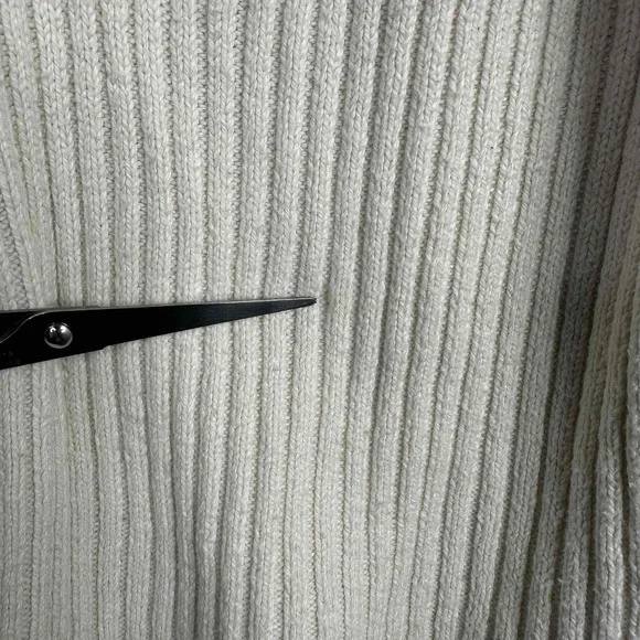 Sundance Sweater Womens Large Beige Ribbed Long Sleeve Turtleneck‎ Casual Boho - Picture 7 of 8